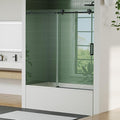 Frameless Sliding Shower Door, 6mm SGCC Tempered Clear Glass by IDEALHOUSE