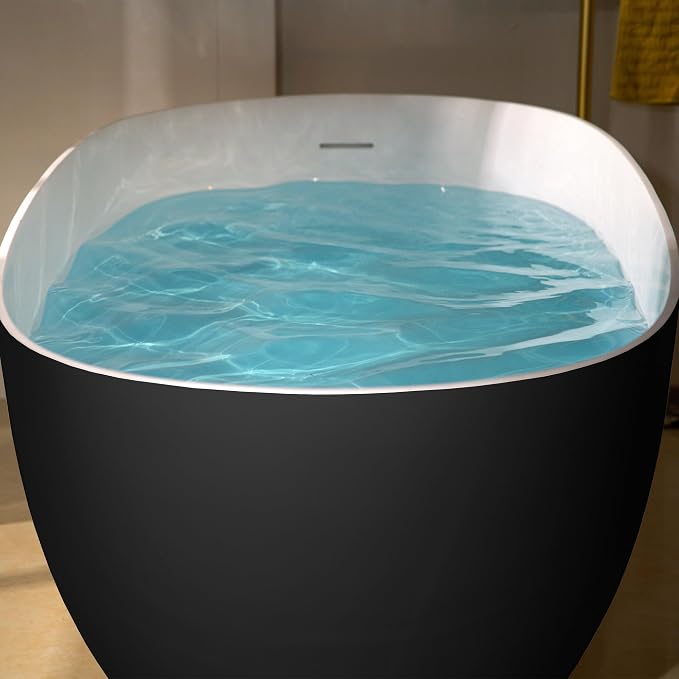 WOODBRIDGE 69" L x 32" W Luxury Contemporary Solid Surface Stone Resin - Image 11