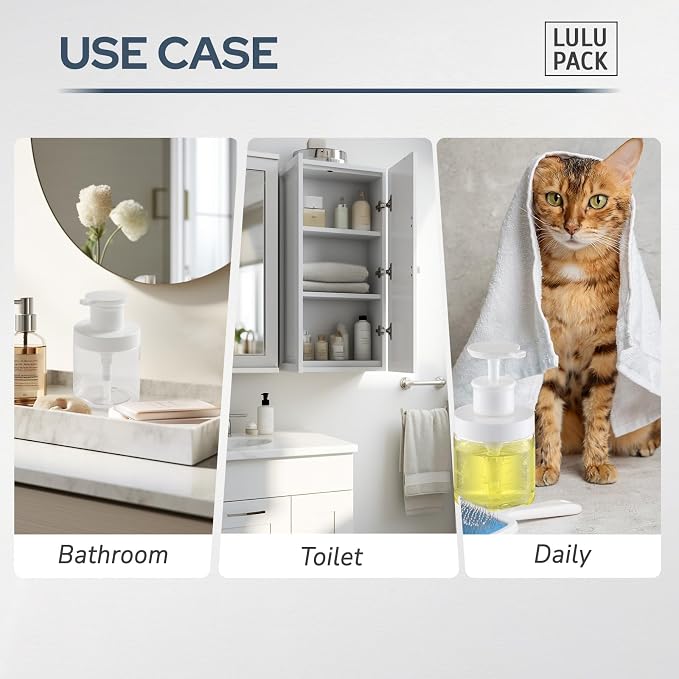 Pump Bottle Dispenser for Soap:8 oz Shampoo Container for Travel Conditioner - Image 6