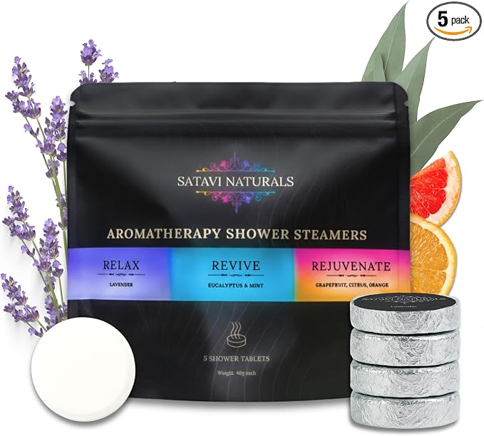 Shower Steamers 5 Pack Variety by SataviNaturals