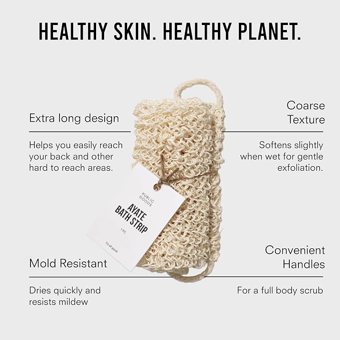 Public Goods Exfoliating Body Scrubber | Ayate Bath Strip - Image 4