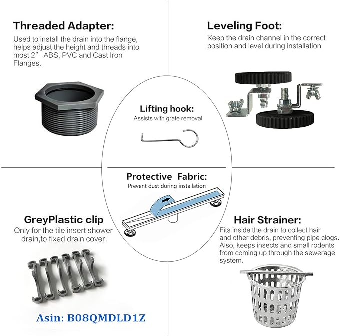 Neodrain 48-Inch Linear Shower Drain - Image 3