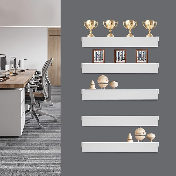33 Inch Floating Shelves for Wall, 16 Inch Deep Hanging Shelf, Large Display & - Image 2