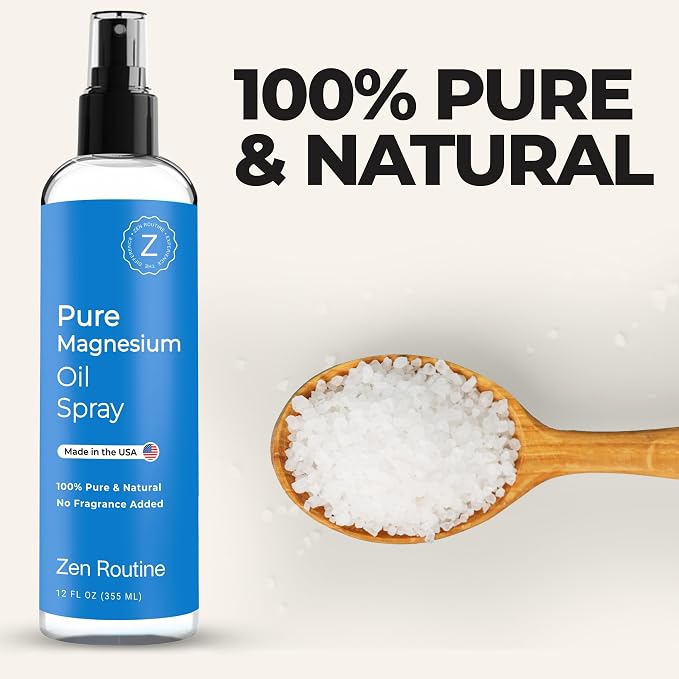 Pure Magnesium Oil Spray 12oz – USP Grade Topical Magnesium Glycinate - Image 2