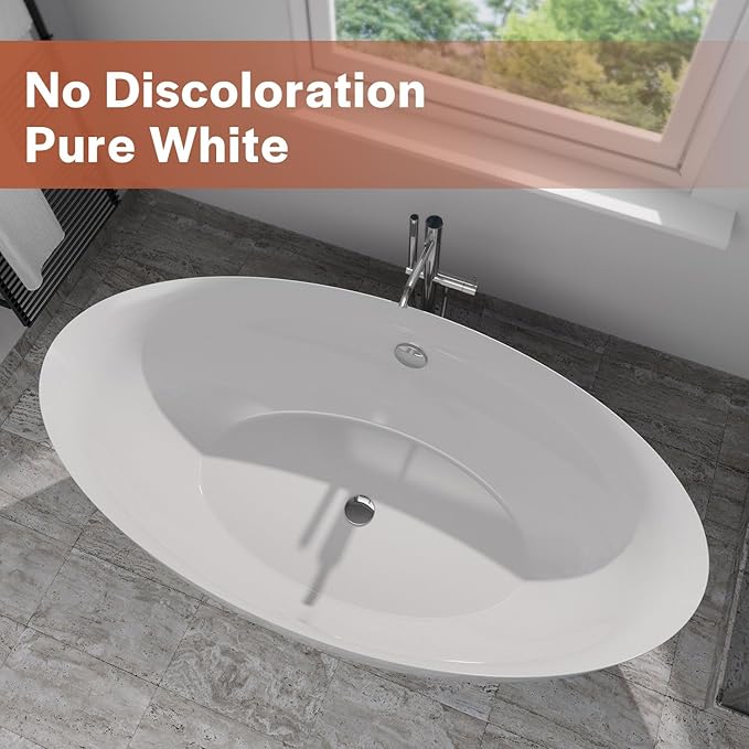 Empava EMPV-FT1503 71" Acrylic Freestanding Bathtub - Image 4