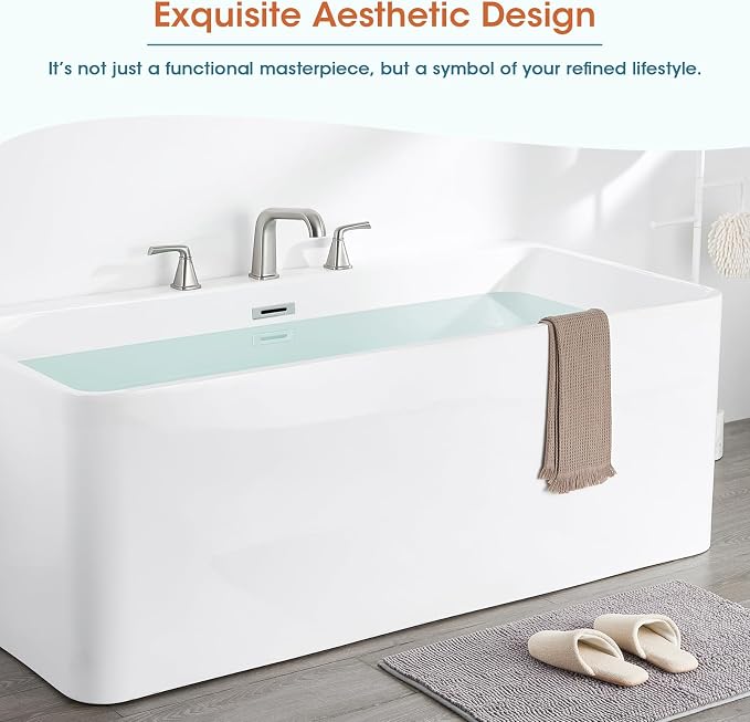 Bathtub Faucet Set 3 Hole, Chrome Roman Bathtub Faucet, High Flow Deck Mount - Image 2
