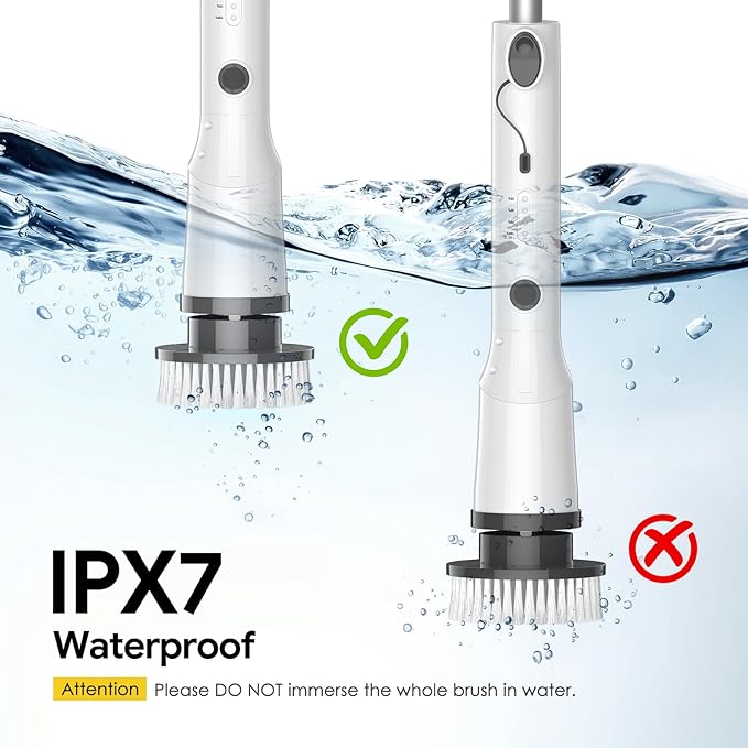 Electric Spin Scrubber, 2025 New Cordless Cleaning Brush, Shower Cleaning Brush - Image 4