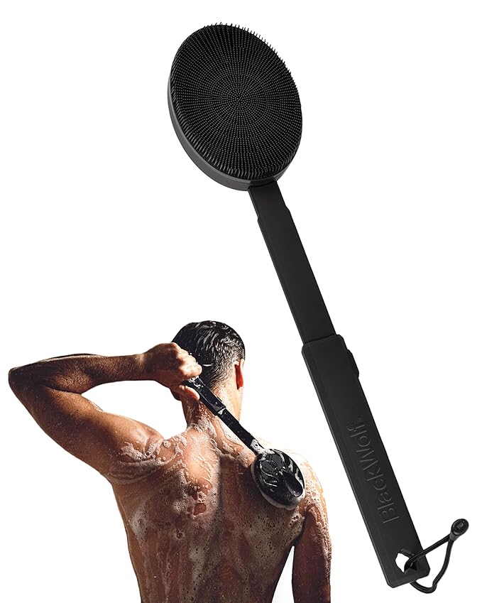 Black Wolf Silicone Body Scrubber & Exfoliator by BlackWolf