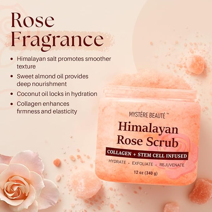 Himalayan Salt Body Scrub 12 oz - Image 3