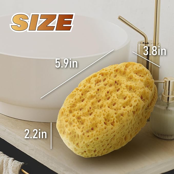 myHomeBody Bath Sponge, Foam Loofah, Body Scrubber - Image 2