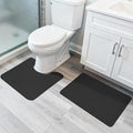 Bathroom Rugs Set 2 Pieces, Thin Bathroom Mats, Toilet Rugs, Quick Dry by BosapDirect
