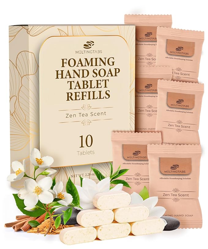Foaming Hand Soap Tablets Refill – Zen Tea Scent by MELTINGTABS