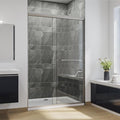 SUNNY SHOWER Bypass Sliding Shower Door Semi-Frameless Shower Enclosure 1/4" by SUNNYSHOWER