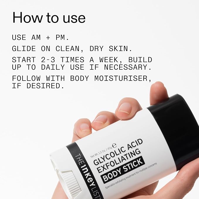 The INKEY List Glycolic Acid Exfoliating Body Stick 45g, One Targeted Solution - Image 6