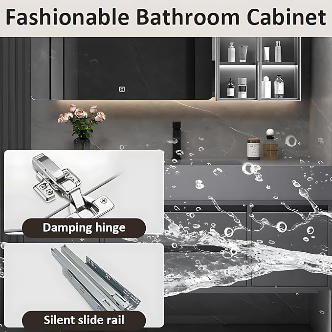 Wood Bathroom Cabinet - Image 7