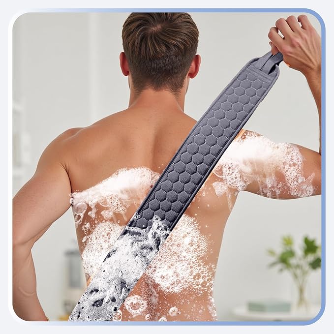Back Scrubber for Shower with Handles, 40 Inch Extra Long Double-Sided - Image 5