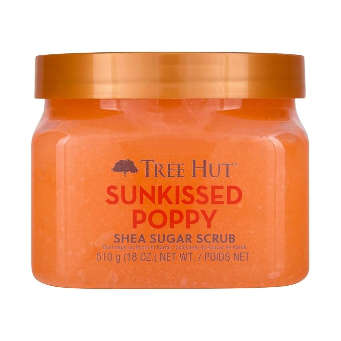 Tree Hut Sunkissed Poppy Shea Sugar Scrub, Exfoliating, Hydrating & by TreeHut
