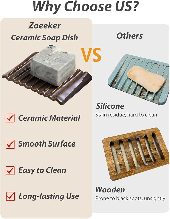 Bar Soap Holder Ceramic Soap Dish Japanese Style - Image 4