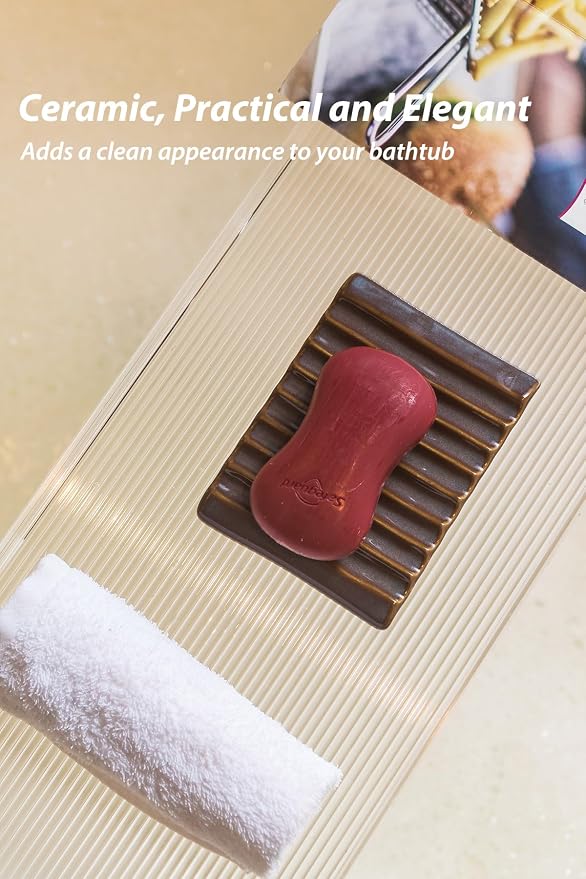 Bar Soap Holder Ceramic Soap Dish Japanese Style - Image 5