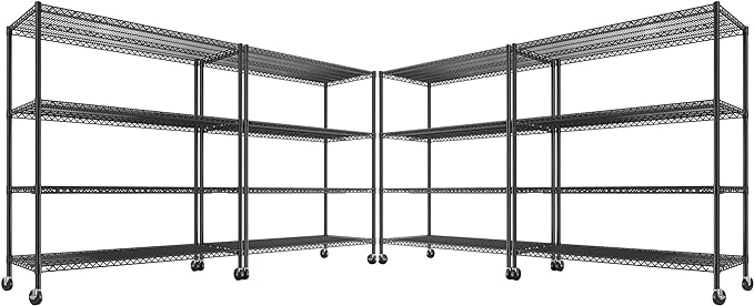 REIBII 55.5''W Heavy Duty Metal Shelves by REIBII