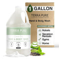 Terra Pure Hotel Body Wash/Hand Soap | One Gallon | Designed to Refill Soap by 1-Shoppe