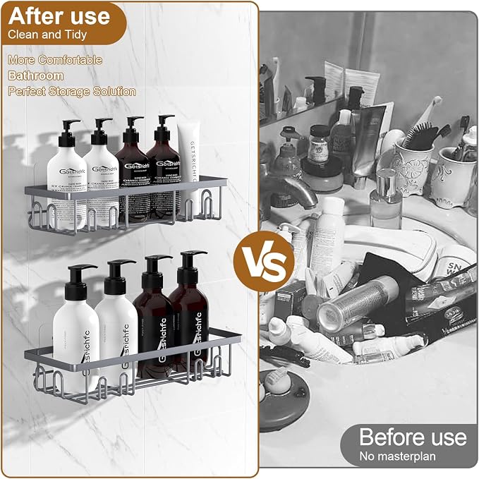 2025 New Adhesive Shower Caddy, Shower Shelves - Image 2