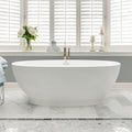 FerdY Koh Samui 65" Acrylic Freestanding Bathtub, Oval Contemporary Soaking by FerdY