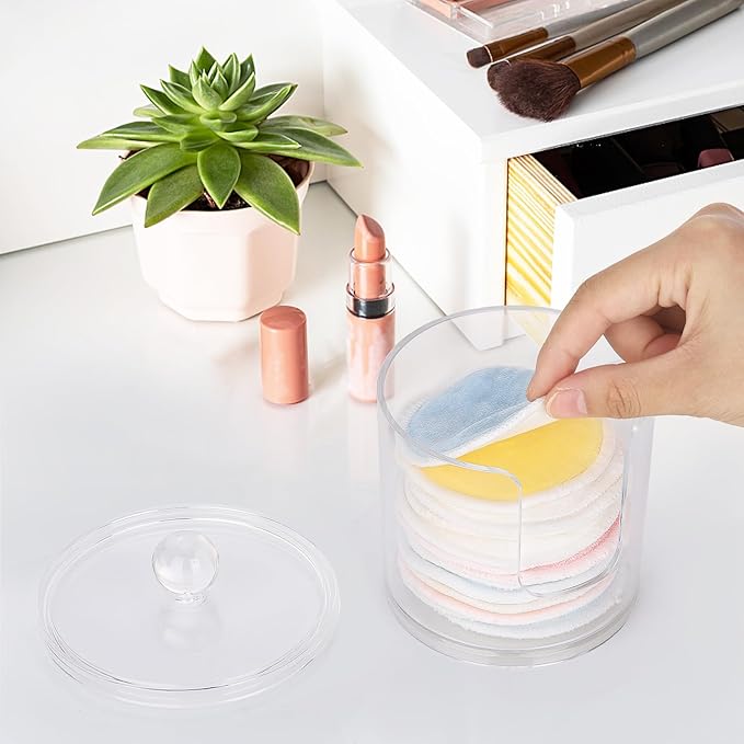 Tbestmax Plastic Cotton Round Holder and Dispenser - Image 7