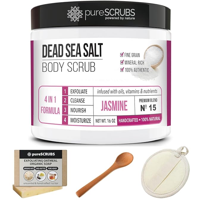 pureSCRUBS Premium Jasmine Body Scrub Set - Image 7