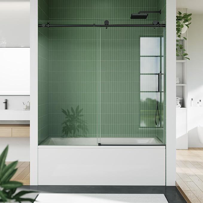 Frameless Sliding Shower Door, 6mm SGCC Tempered Clear Glass - Image 8