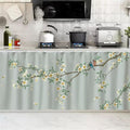 SK Studio Short Curtains for Kitchen, Cabinet Shelf Dust-Proof Blackout Tier by SK+Studio