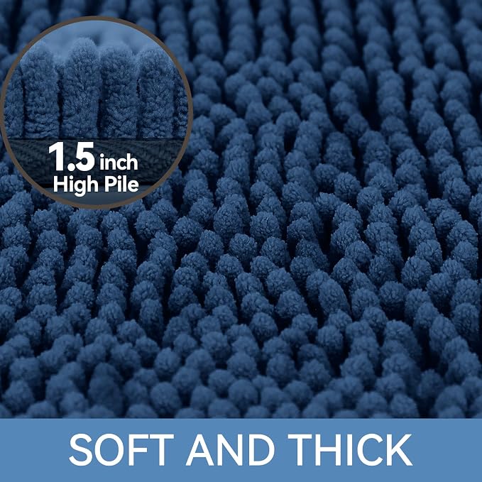 Bcoimo 48"×24" Absorbent Bath Mat, Non-Slip - Image 3
