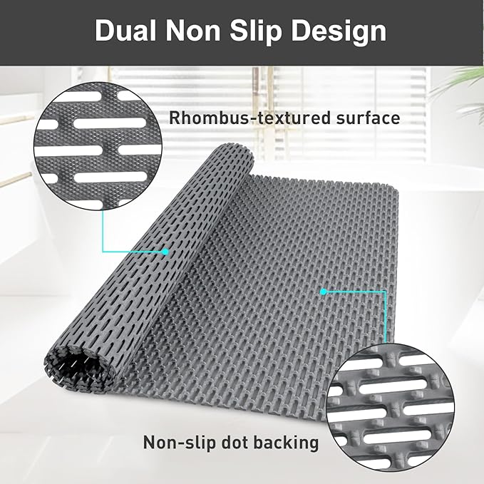 Non Slip Shower Mat: 35"x24" Extra Large Shower Mats - Image 3