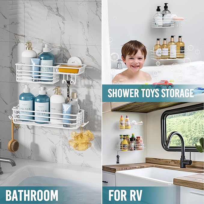 TAILI Shower Caddy Suction Cup 2 Pack - Image 5