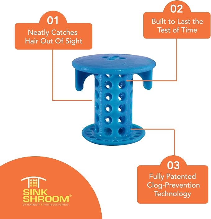 SinkShroom The Revolutionary Sink Drain Protector Hair Catcher/Strainer/Snare - Image 7