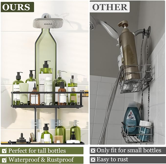 Shower Caddy Hanging: Adjustable Height Organizer - Image 5