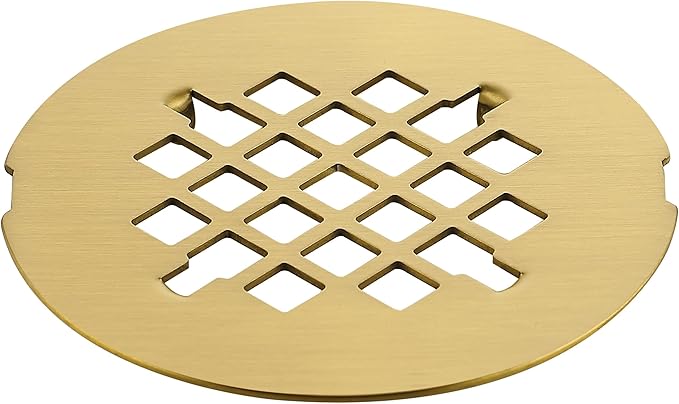 4-1/4 inches Snap-On Round Shower Drain Cover, Stainless Steel by Holge