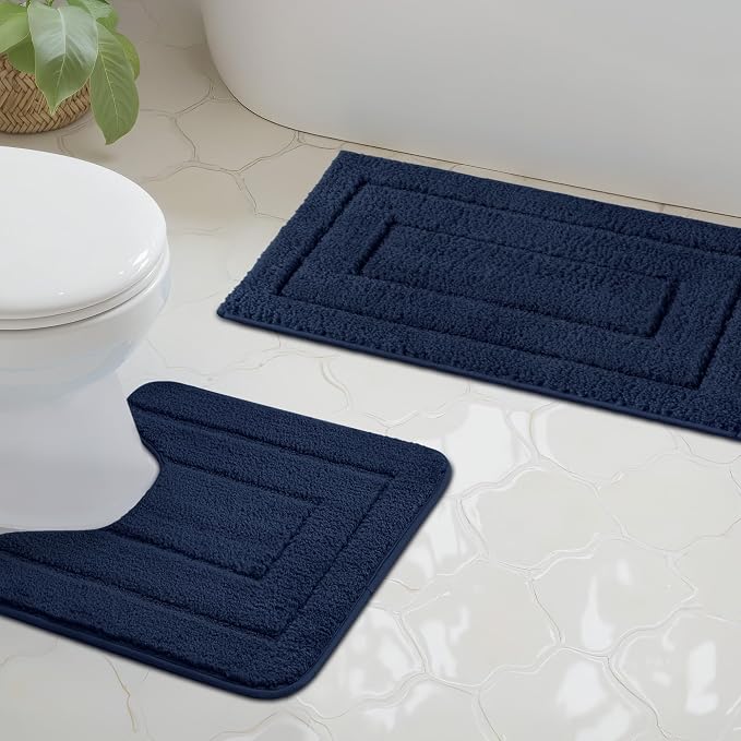 GRANNY SAYS Bathroom Rugs Sets 2 Piece, Soft Absorbent Microfiber Bath Mats by GRANNYSAYS