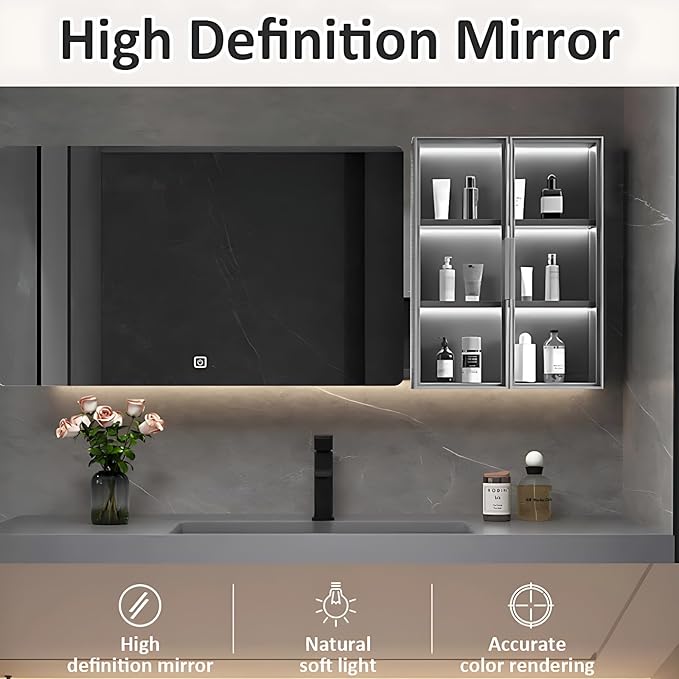 Wood Bathroom Cabinet - Image 3