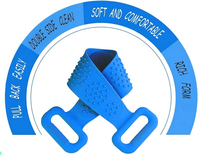 Silicone Back Scrubber for Shower, Silicone Body Scrubber, 35 Inch Extra Long - Image 6