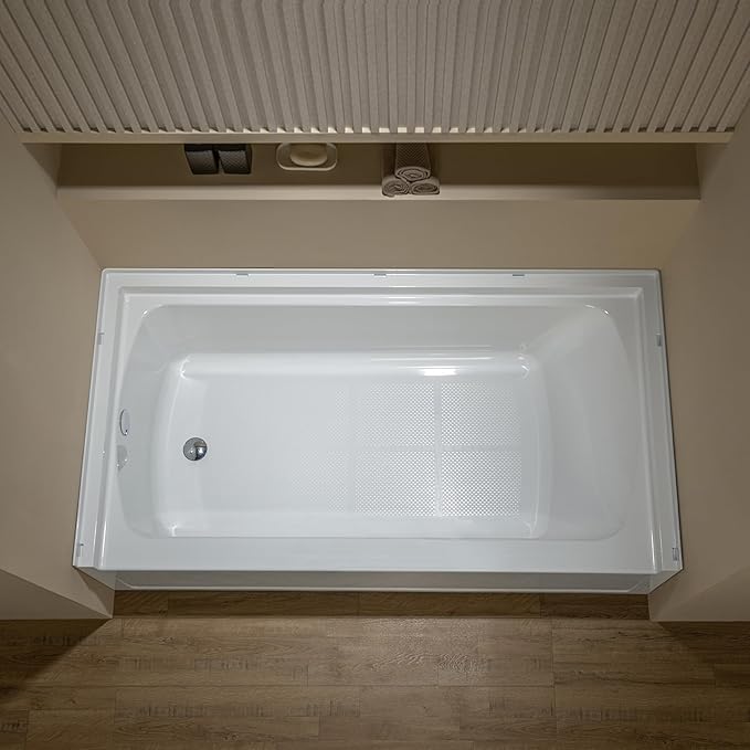 WOODBRIDGE 60” x 32” Alcove Soaking Bathtub in white - Image 7