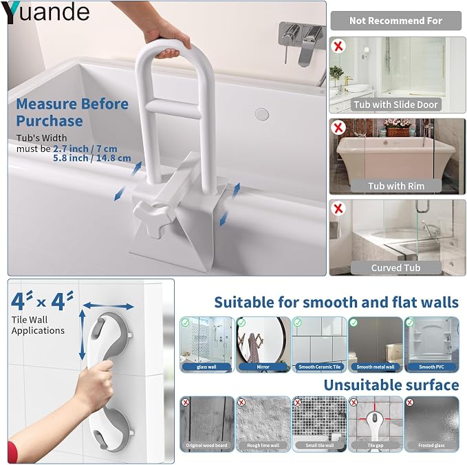 Adjustable Bathtub Safety Rail - Image 7