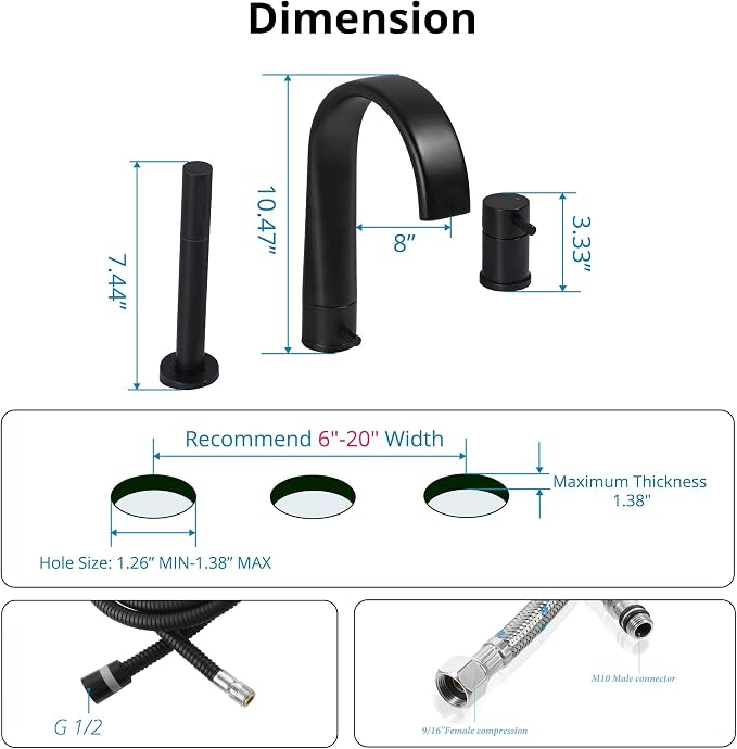 Waterfall Roman Tub Faucet - Image 7