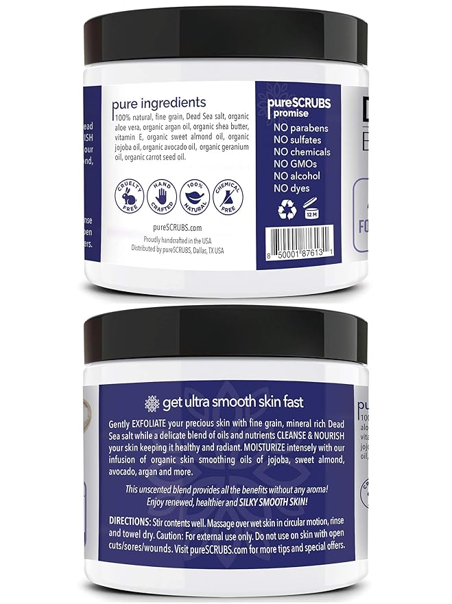 pureSCRUBS Premium Unscented Body Scrub Set - Image 2