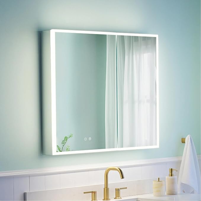 WELLFOR 36" X 30" Medicine Cabinet by WELLFOR