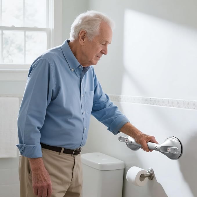 DAILYLIFE Grab Bars for Bathtubs and Showers, 19 inch Shower Handles for - Image 9