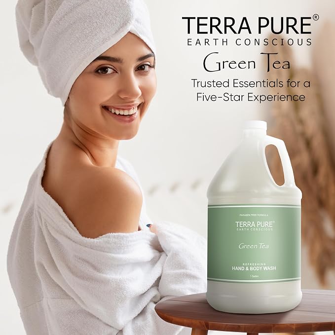 Terra Pure Hotel Body Wash/Hand Soap | One Gallon | Designed to Refill Soap - Image 7