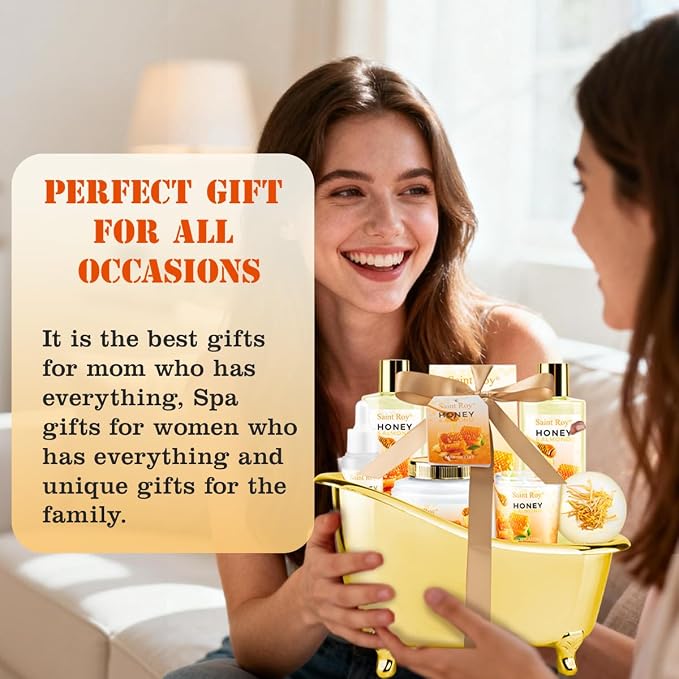 Christmas Gifts for Women Bath & Body Gift Set, Luxury Home Spa Bath Gift Basket - Image 4