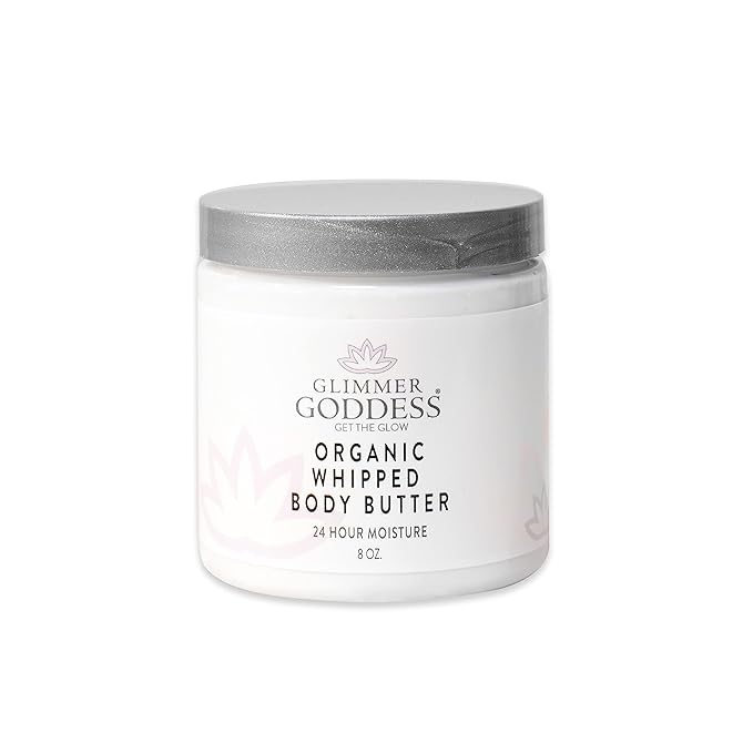 GLIMMER GODDESS Organic Whipped Body Butter 8 oz by GlimmerGoddess%C2%AEOrganicSkinCare