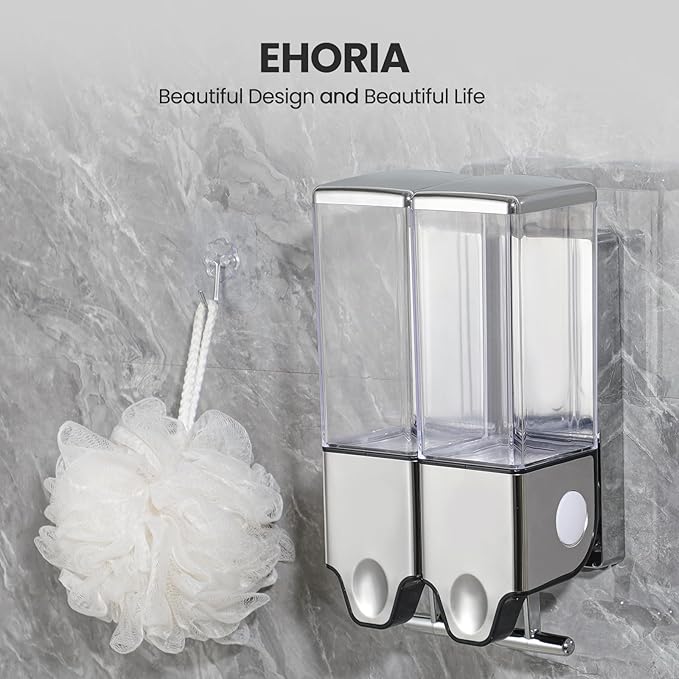 2-in-1 Quadrate Dispensers for The Shower, Shower soap Dispenser, Conditioner - Image 5